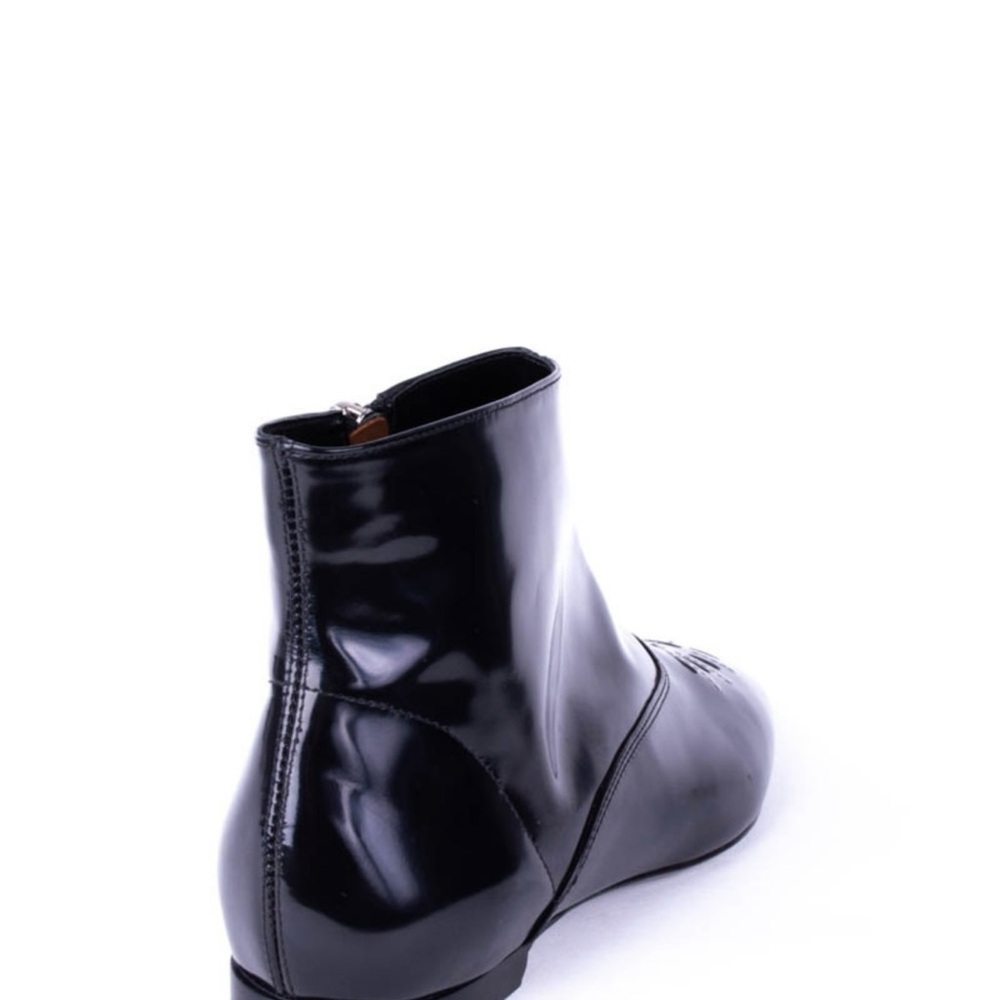 Emporio Armani Leather Black Ankle Boots - Picture 4 of 8